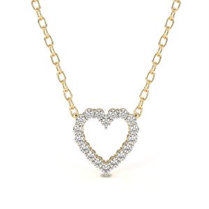 Diamond Pendant Heart Necklace gold buy necklace online