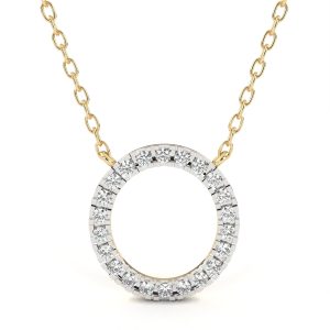 Diamond Pendant Pave Circle Necklace buy pendants online