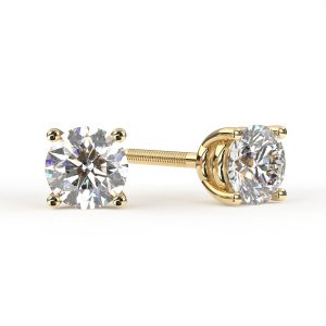 Gold Solitaire Diamond Earrings best gold diamond earrings best gold diamond earrings