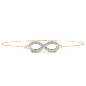 Diamond Tennis Bracelet Infinity Necklace